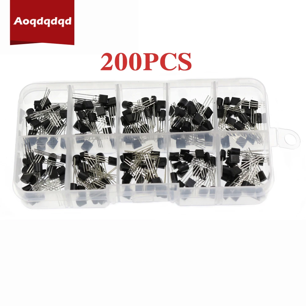 200 шт. транзистор BJT BC327 BC337 2N2222 2N2907 2N3904 2N3906 S8050 S8550 PNP NPN транзисторный переключатель