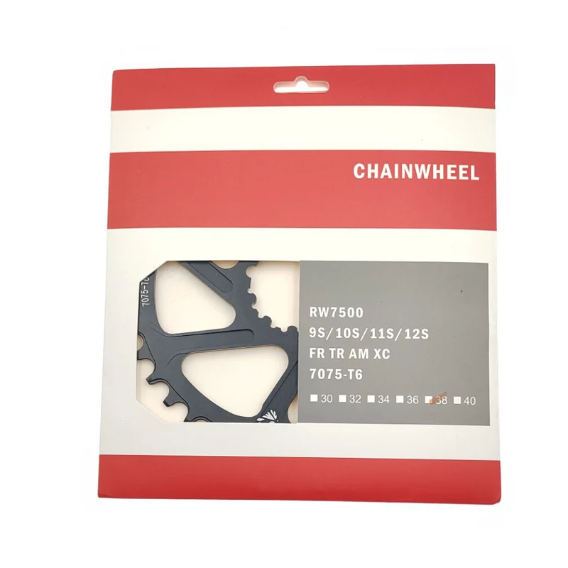 Звездочка RACEWORK MTB 32T/34T/36T/38T велосипедная шатунная головка узкая широкая звездочка