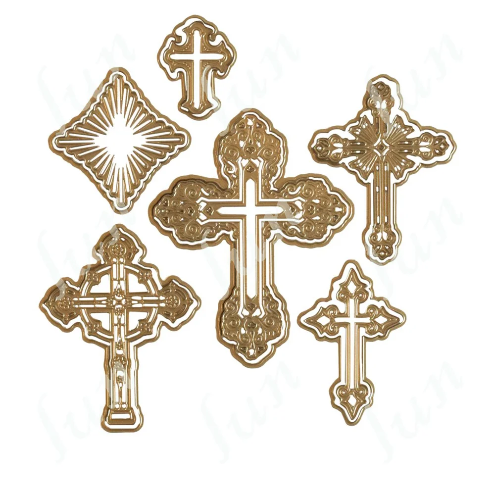 

DIY 3D Cross Dies for Empress Machine Metal Cutting Dies Paper Scrapbooking Crafts Stencils Make Photo Album Handmade Decoration