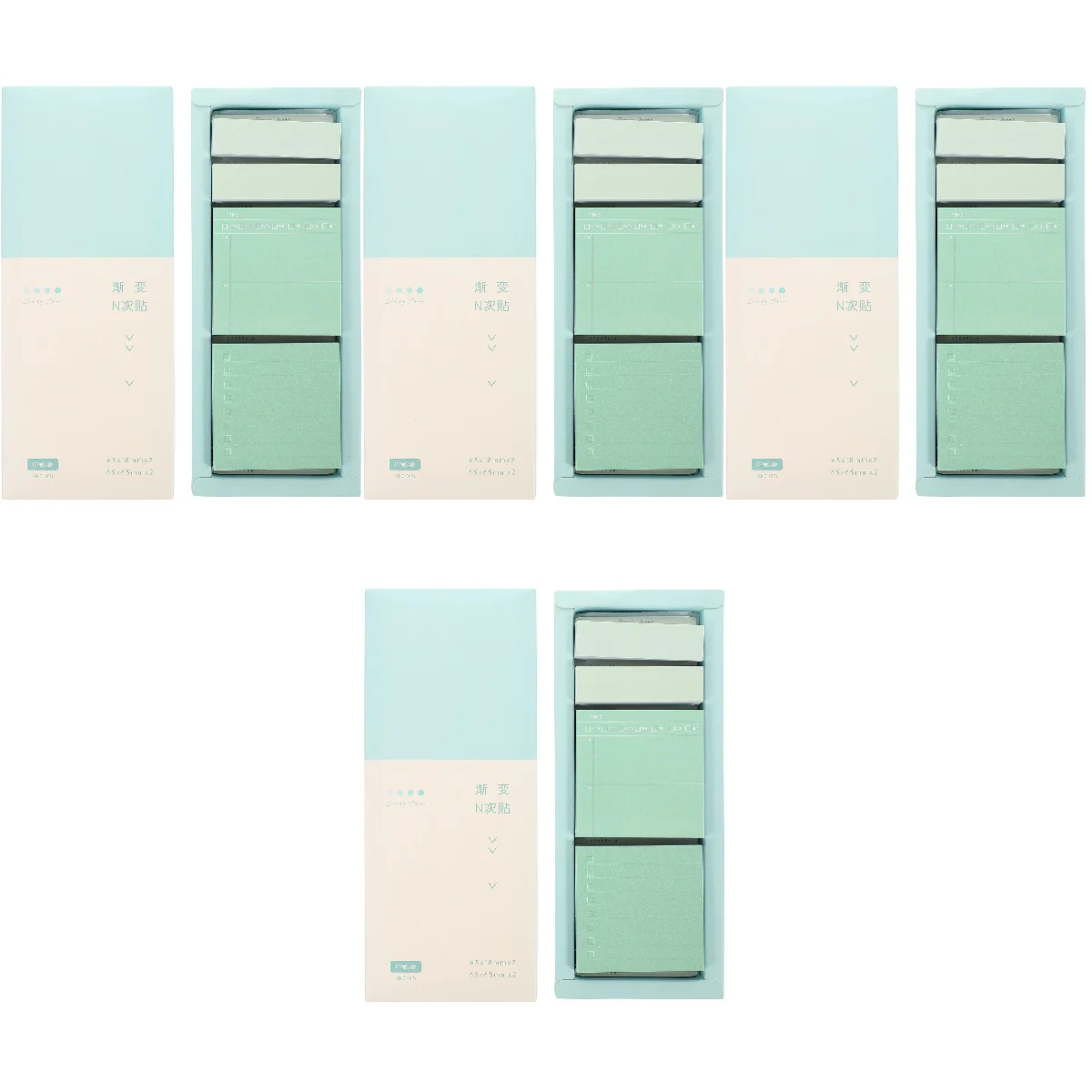 

4 Boxes of Sticky Tabs Decorative Memo Pads Self-adhesive Memo Stickers Portable Memo Pads
