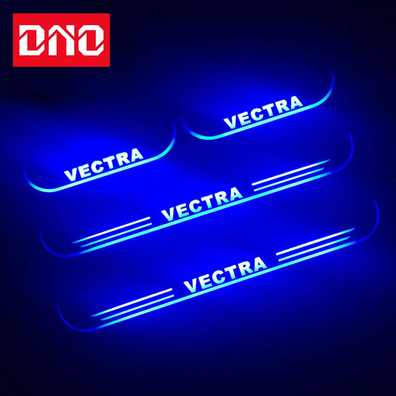 

DNO Trim Pedal LED Car Light For Opel Vectra C Door Sill Scuff Plate Pathway Moving Acrylic Welcome Lamp