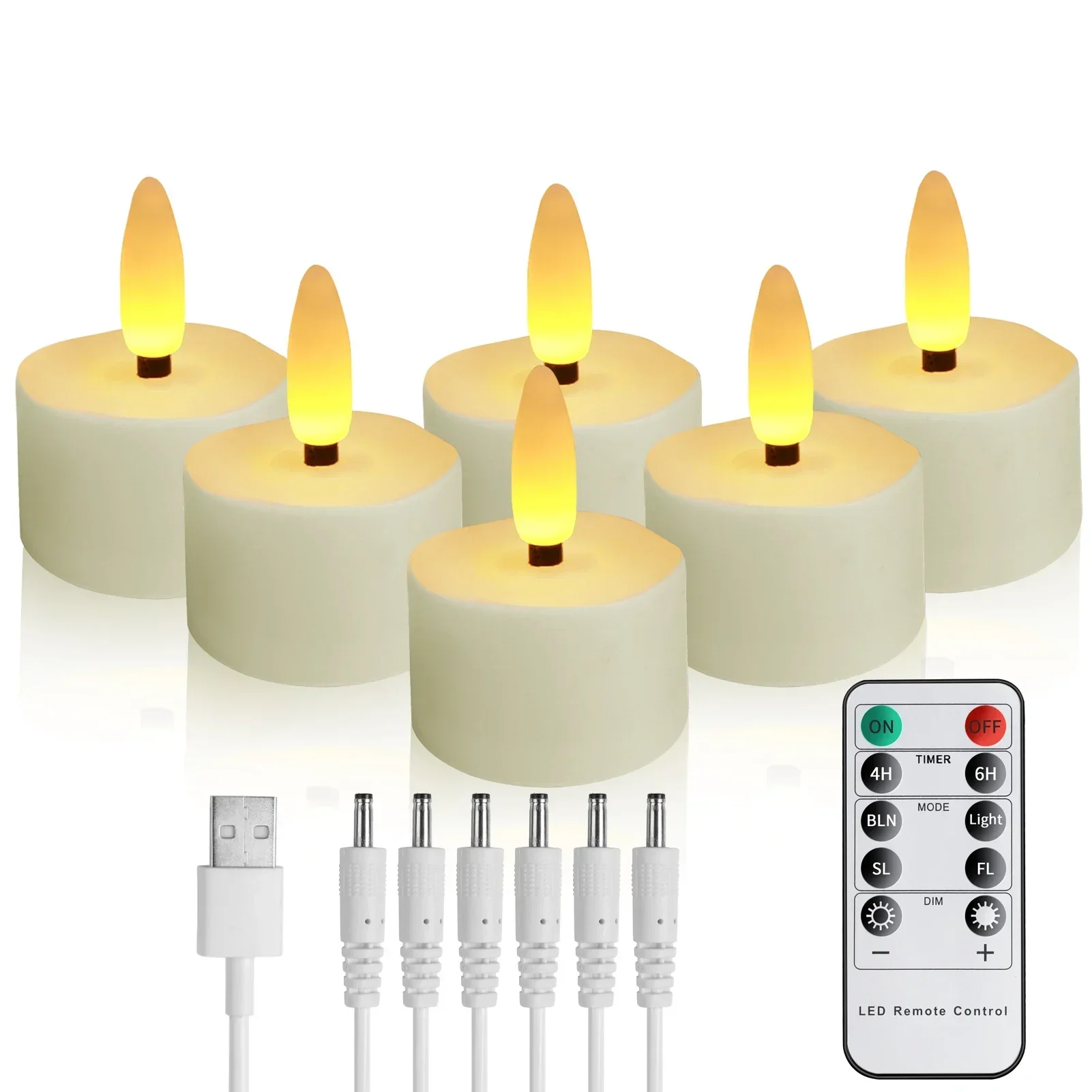 

USB LED свечи с пультом и таймером