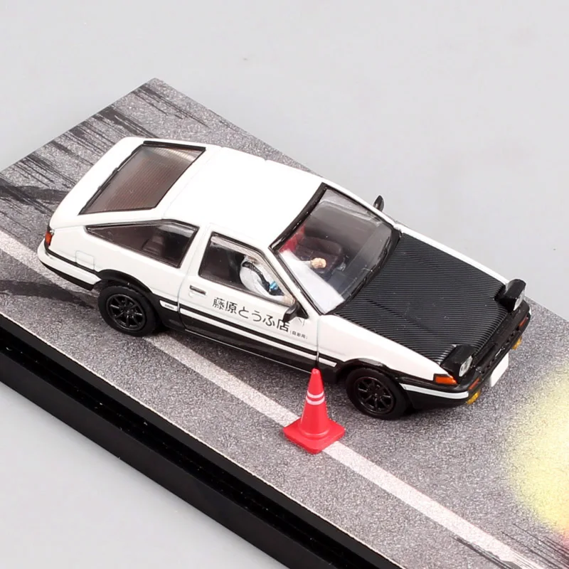 Масштаб 1:64 Mini Toyota Sprinter Trueno GT APEX AE86 Takumi Fujiwara Модель автомобиля Литье под давлением