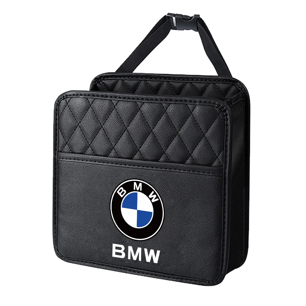 

Сумка для хранения на спинку автомобильного сиденья, кожаный подвесной органайзер для различных вещей, ящик для BMW M E90 E60 F10 E46 F30 E70 E83 Performance X1 X2, аксессуар
