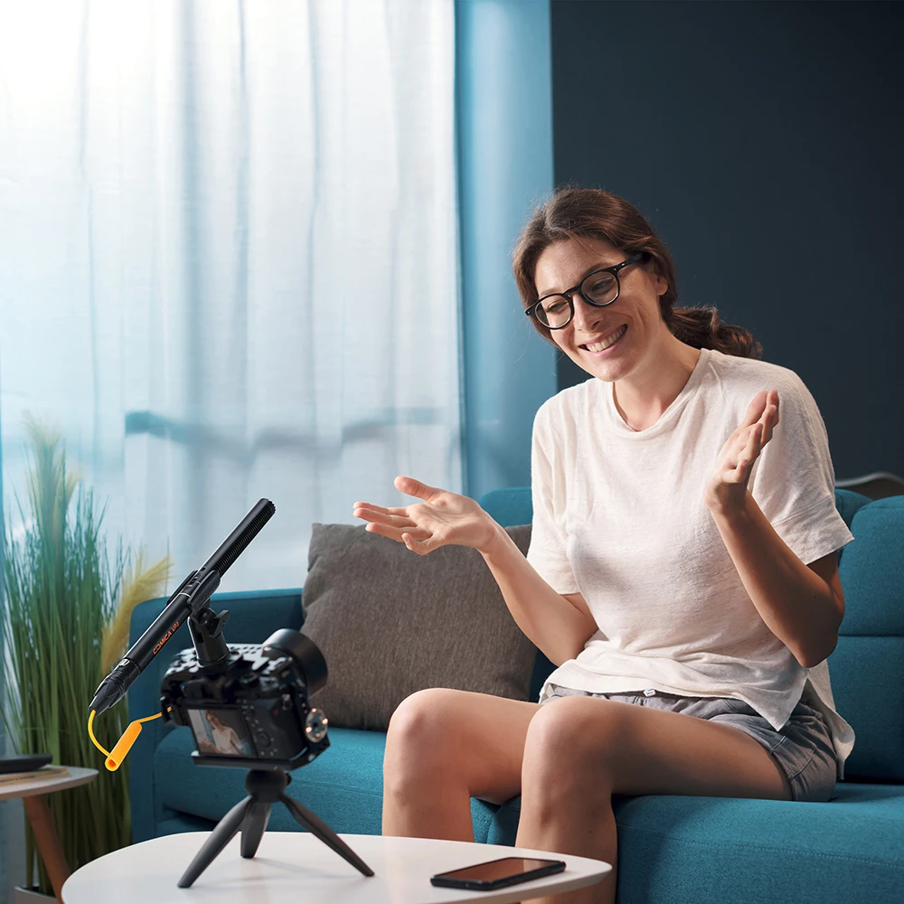 Портативный микрофон-пушка XLR для живой видеосъемки поддержка кинопроизводства