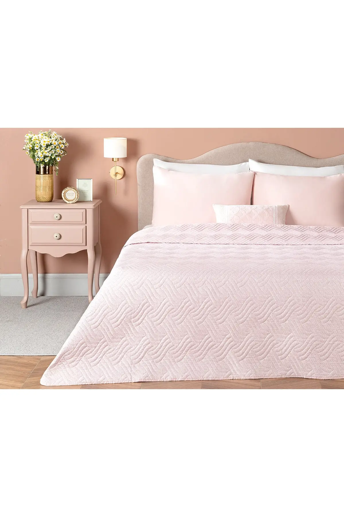 

Jument King Size Multi-Purpose Bedspread 240x260 Polyester No Tire Pink Battal Boy Room Textile Home & Furniture