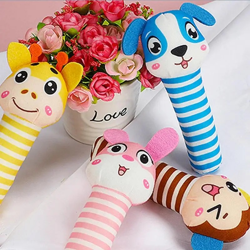 

Soft Rattle Toys Stuffed Animal Hand Rattles Early Developmental Toys Birthday Gifts For Ages 3 6 9 Months Babies