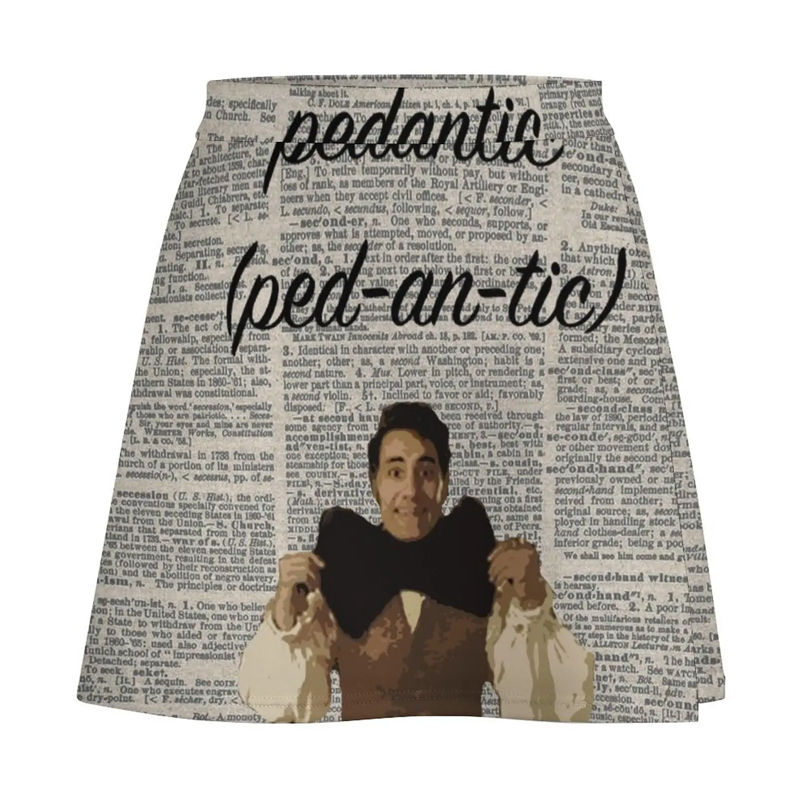 Viago (Dictionary Page) мини-юбка из полиэстера