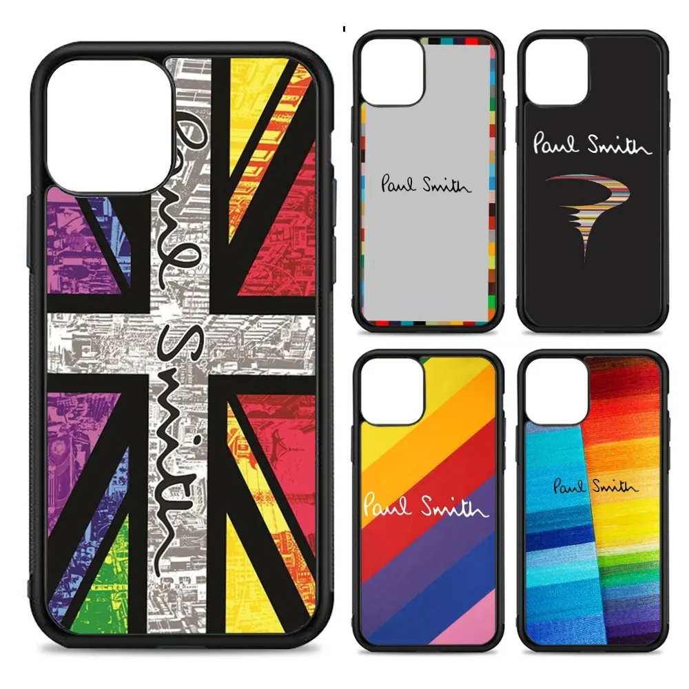 Модный силиконовый чехол для телефона S-Smith P-Paul из ПК + ТПУ iPhone 11 12 13 14 15 16 Plus Pro Max