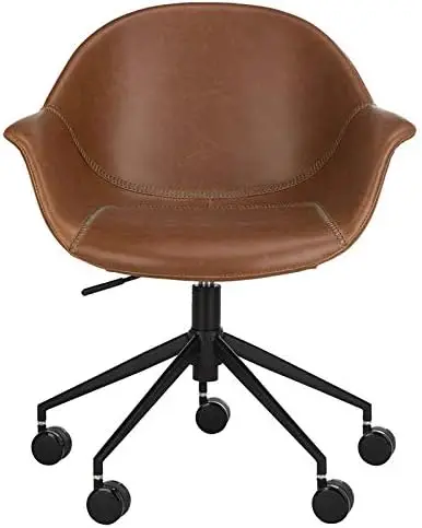 

Коричневое искусственное кожаное и черное офисное кресло, металлическое кресло, стул, розовый стул, акриловое кресло, для улицы, для обеда