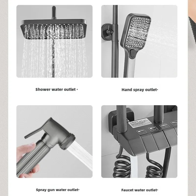 Комплект душевой насадки для ванной комнаты душевая насадка и ручка