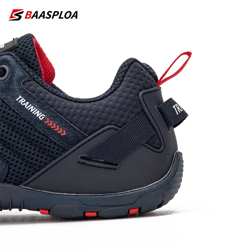 Baasploa 2023 New Men's Outdoor Shoes Mesh Surface Breathable Non-Slip Men's Sports Light Fashion Men's Sports Walking Shoes