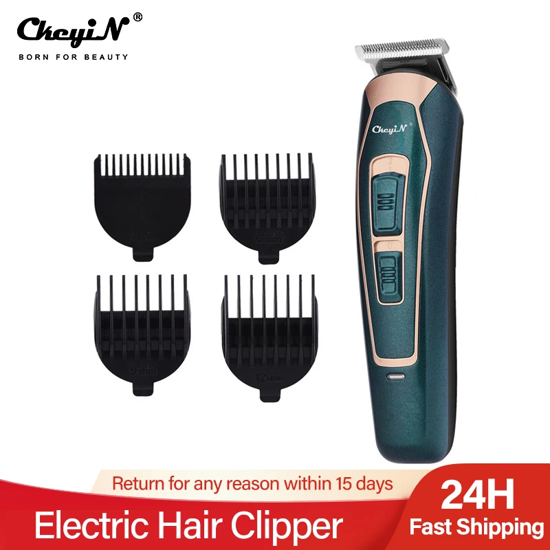 

Professional Powerful Hair Clipper Hair Trimmer for Men DIY Cutter Electric Barber Haircut Machine Cutter Head with Limit Combs