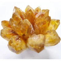 natural caramel phantom quartz crystal cluster mineral samples heal home office decoration topaz