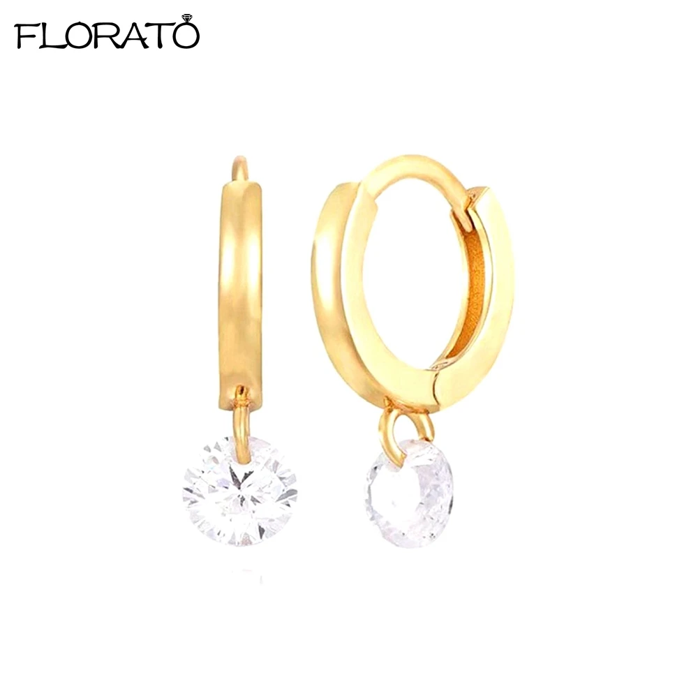 Модные женские серьги-подвески в минималистичном стиле из серебра 925 пробы с