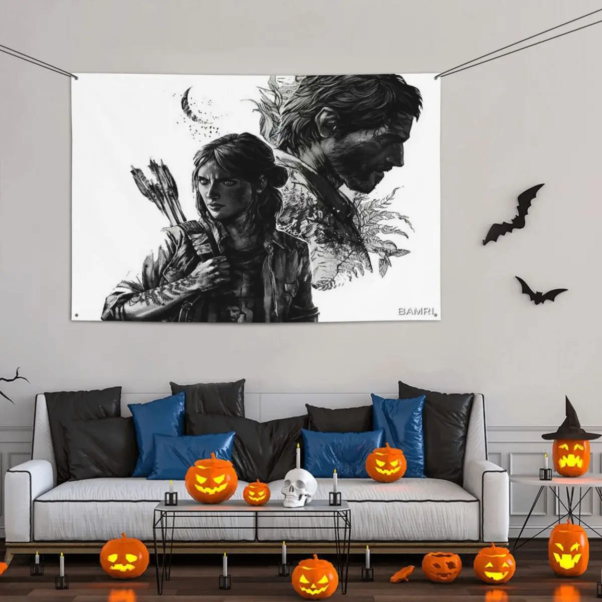 

Last Of Us Party Banner Decor 120x180cm Vintage Decorative Vibrant Colors Bright Color