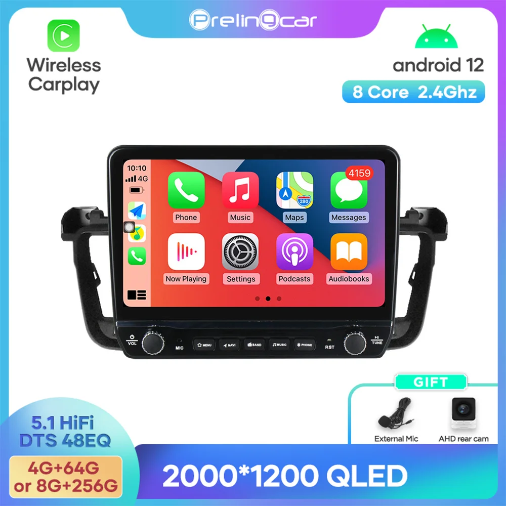 

Android 12 DTS Sound For Peugeot 508 2011-2018 Years Navigation Multimedia Car Player Radio 2Din Stereo Bluetooth 48EQ Band WIFI