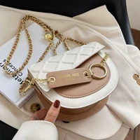 fashion crossbody messenger bag saddle bags for women 2022 pu leather luxury trend ladies travel chain shoulder bags female hand