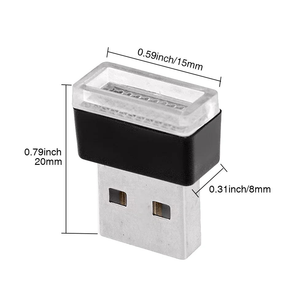 Мини-USB-светильник светодиодный автомобильный окружающий свет неоновый