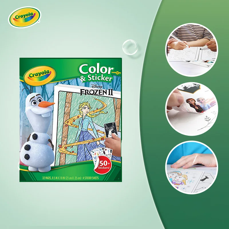 Набор книжных наклеек Crayola Frozen 2