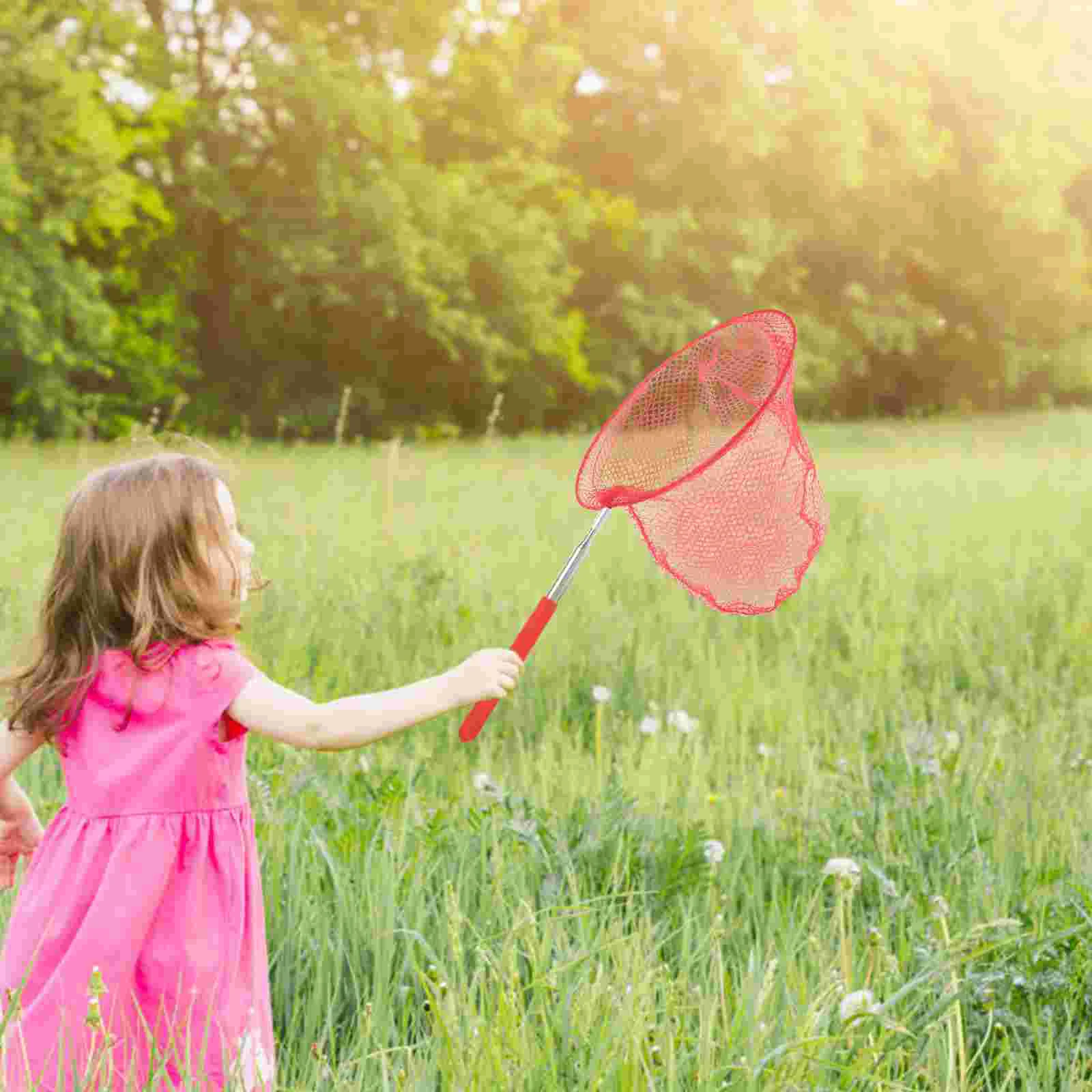 

5 Pcs Toys Kids Small Fishing Net Extendable Bugs Fishnet Telescopic Butterfly Butterflies Catcher Stainless Steel Nets Child