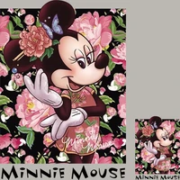 new disney mickey mouse heat transfer sticker minnie mickey flower cartoon cute iron on patch diy t shirt jacket clothes decals