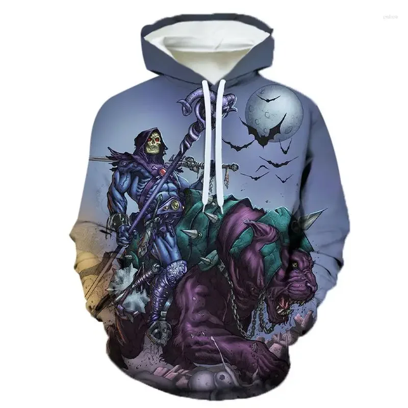 

He-Man And The Masters Of The Universe Hoodies Anime 3D Printed Sweatshirts Men Women Oversized Hoodie Kids Pullovers Clothing