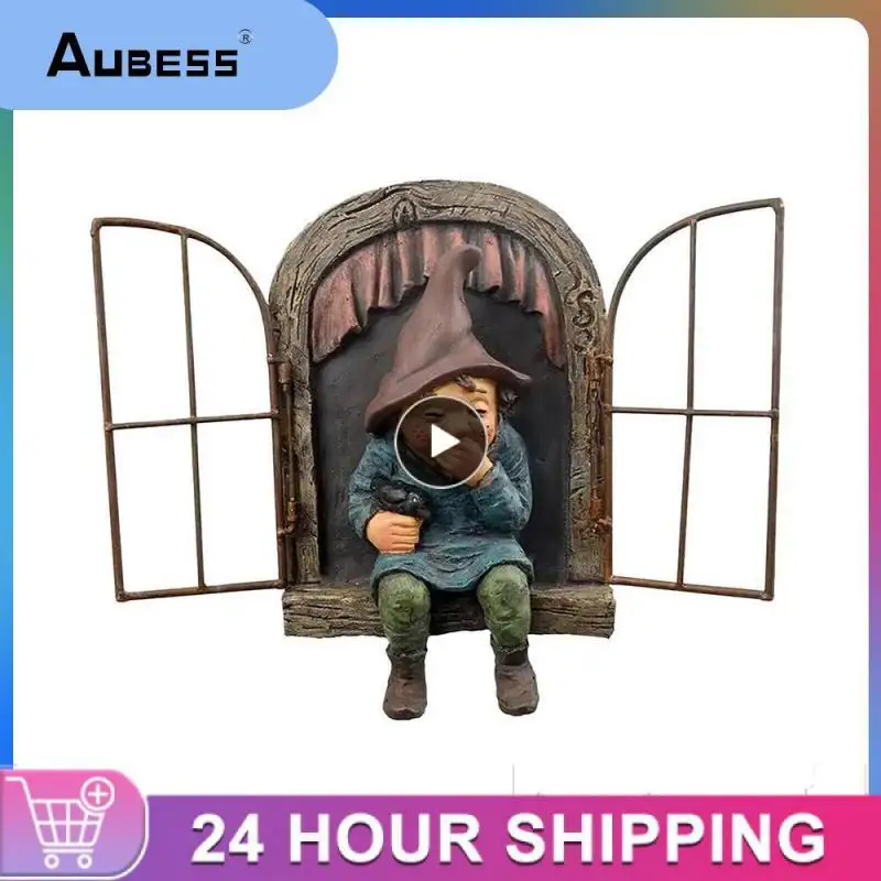 

Mischievous Garden Statues Outdoor Gardening Dwarf Ornaments Dwarf Funny Garden Home Sculptures Decoration Yard Supplies