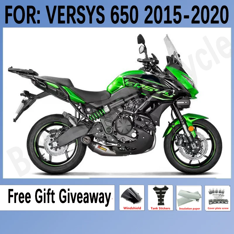 

ABS Motorcycle Fairings Kit for KAWASAKI VERSYS650 KLE650 KLE 650 2015 2016 2017 2018 2019 2020 Set Green