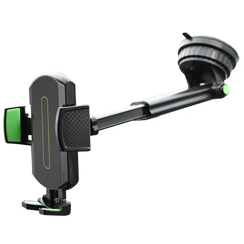 

Phone Holder For Car Adjustable Arm Car Phone Holder Mount Windshield Dashboard Air Vent With Strong Sticky Glue-filled Sucker