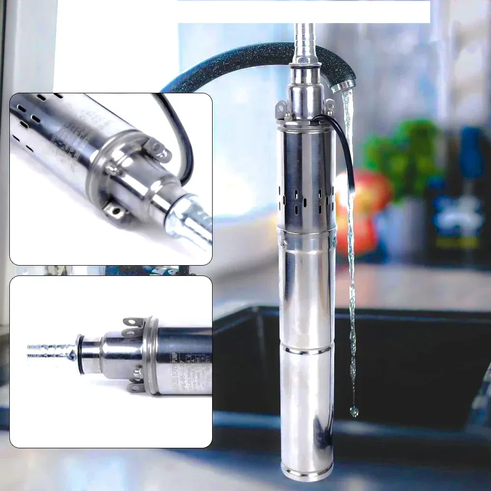 150 Вт 370 750 12 В 24 в 48 60 72 DC бесщеточный Солнечный погружной водяной насос со