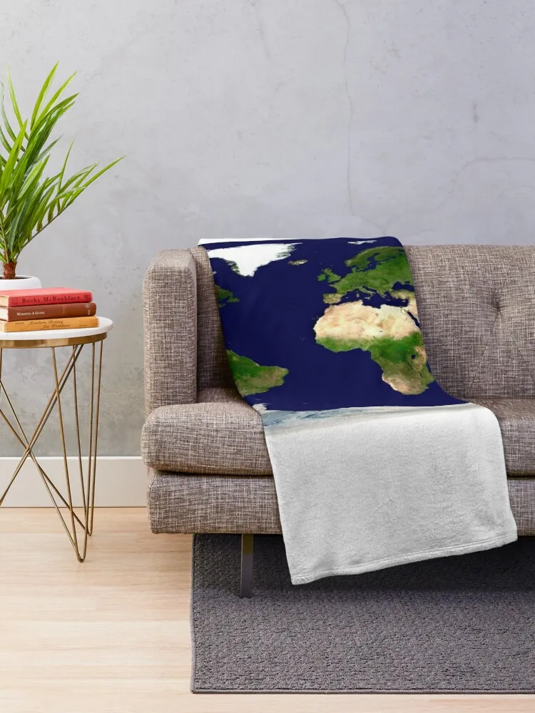 Карта Всего Земли (E050/0570) Пледы и пледы Одеяла из фланелевой ткани для кемпинга