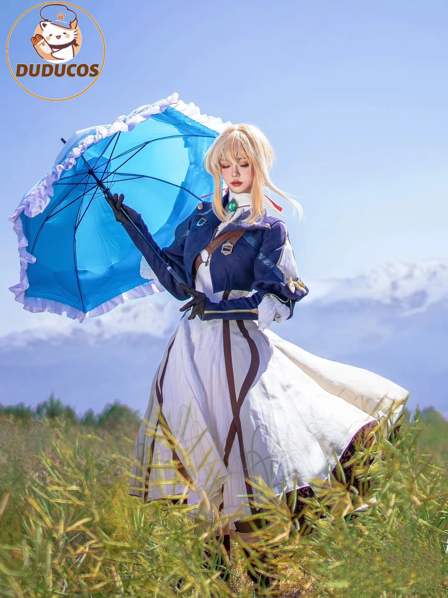 Фото В НАЛИЧИИ Violet Evergarden Косплей Аниме Violet Evergarden КосплейDUDU-SR Женское Платье Костюм Аниме Косплей Violet byDUDU №1