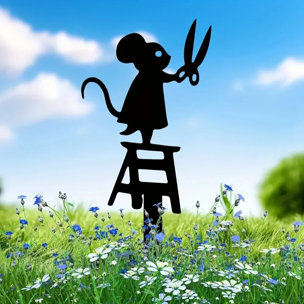 Украсьте свой сад стильными силуэтами мыши с помощью ножниц создайте