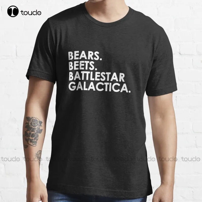 

Новый браслет с медведем Battlestar галактика. Футболка из хлопка в стиле аниме