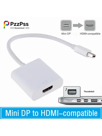 PzzPss Thunderbolt Mini DisplayPort Display Port DP-HDMI-совместимый кабель-адаптер для Apple Mac Macbook Pro Air