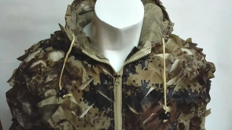 3D Desert Digital Камуфляжный бионический Ghillie пиджак и брюки