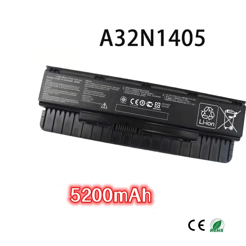 

Аккумулятор 5200 мАч для ноутбука ASUS N551J N551Z N751 G771 G551 G58V A32N1405, Идеальная совместимость и плавное использование