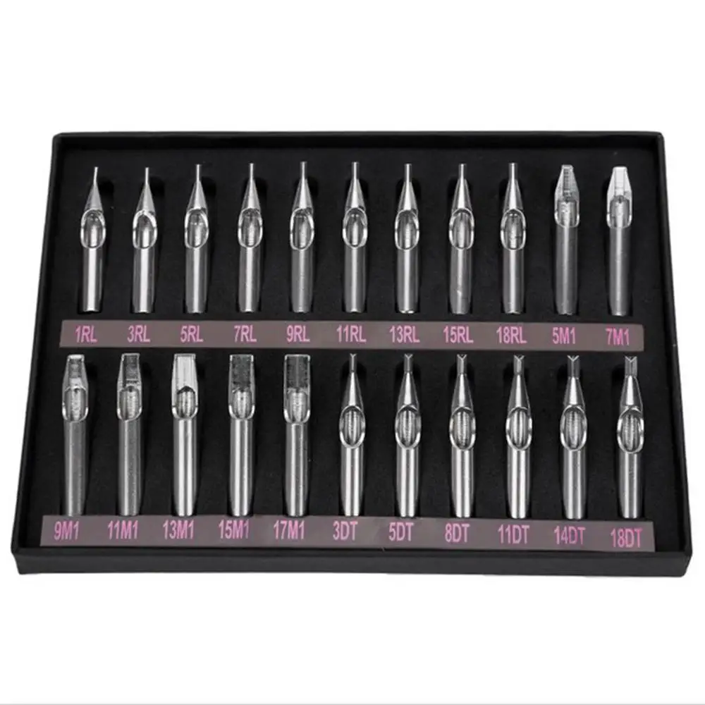 

Tattoo Tips Set Stainless Steel Nozzle Tube Needles Tattoo Machine Reusable Kit Hot Sale