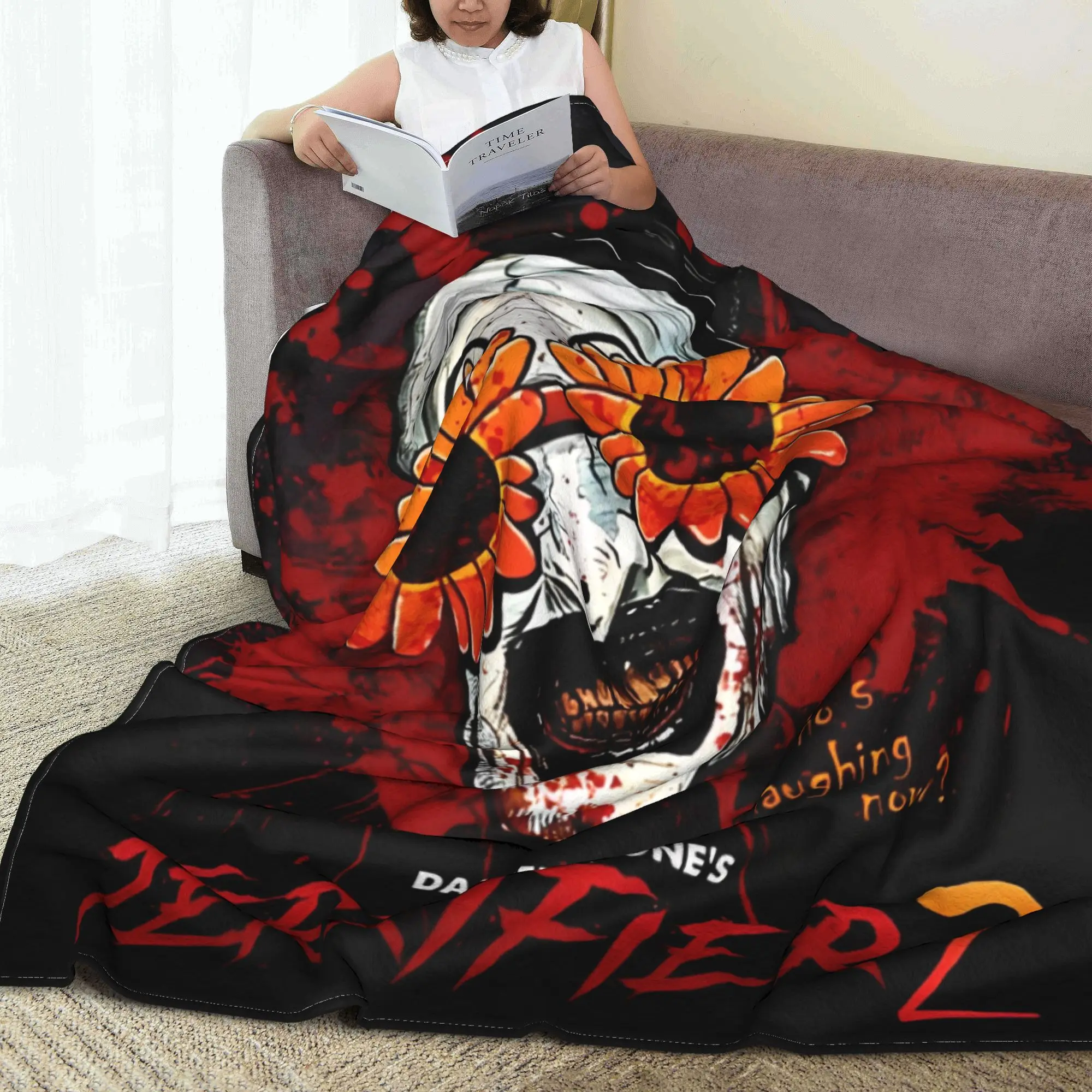 Ужасный 2 художественный постер из фильма клоун Подсолнух одеяло пушистое