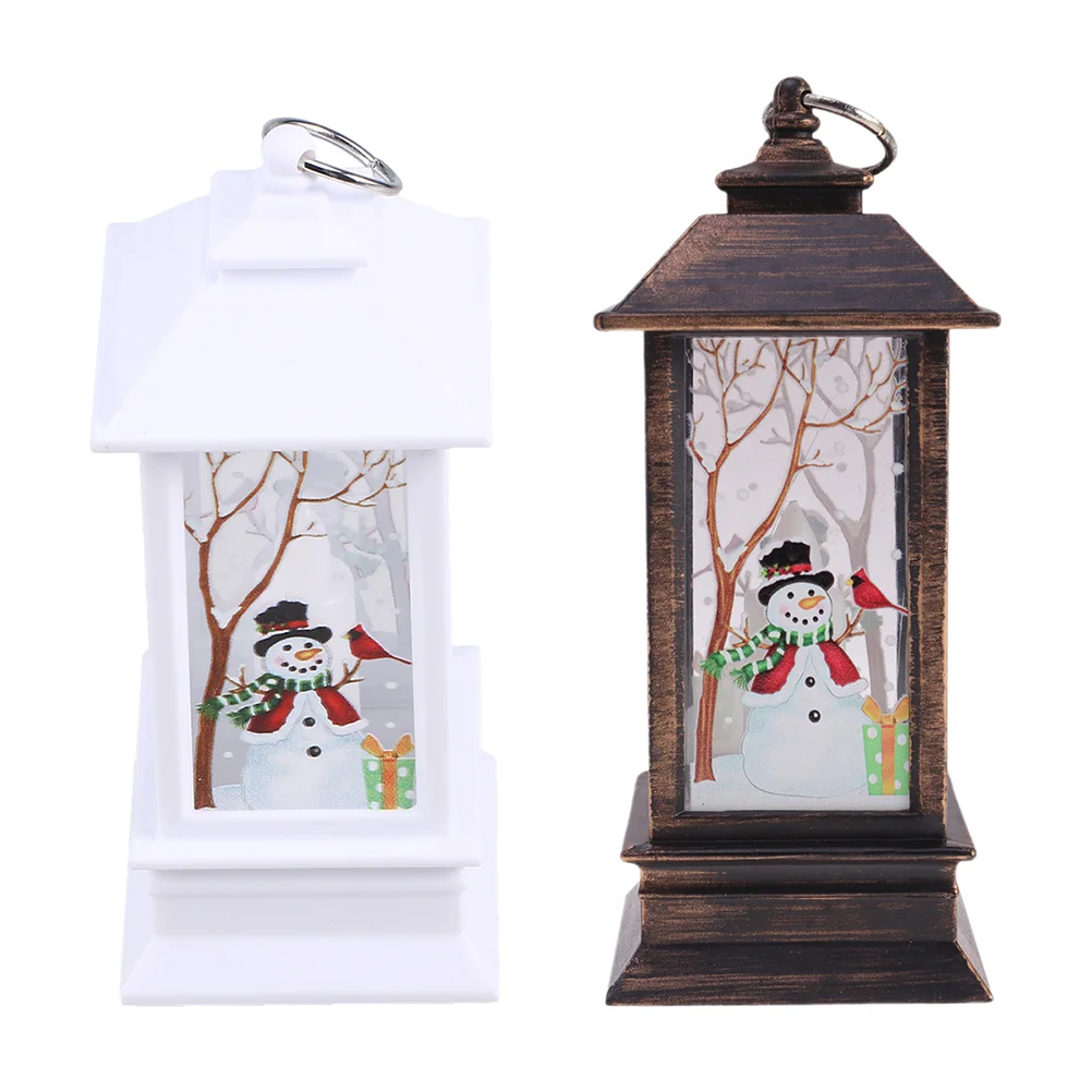 

Lantern Christmas Lampwater Lighted Lanterns Leddecorative Holiday Snowman Globe Snow Decoration Decor Light Gardenbedside