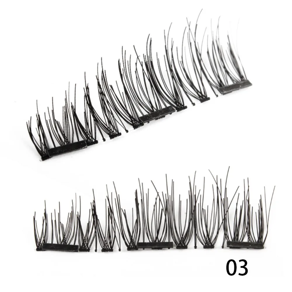 Ресницы Накладные магнитные с 3 магнитами многоразовые натуральные ультратонкие
