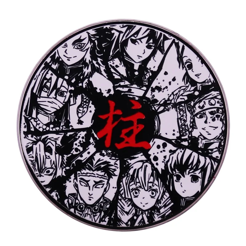 

1 Pcs Fashion Anime Demon Slayer Enamel Brooch Pins Lapel Pins Metal Badges Accessories for Backpack Clothes Bags Gifts Toys