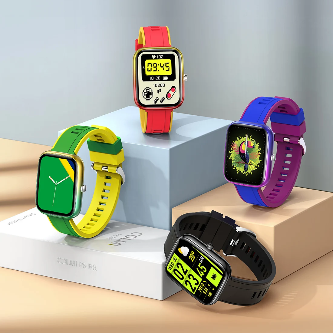 

Смарт-часы P8 BR, 1,69 дюйма, IP67, Bluetooth, для Android и iOS