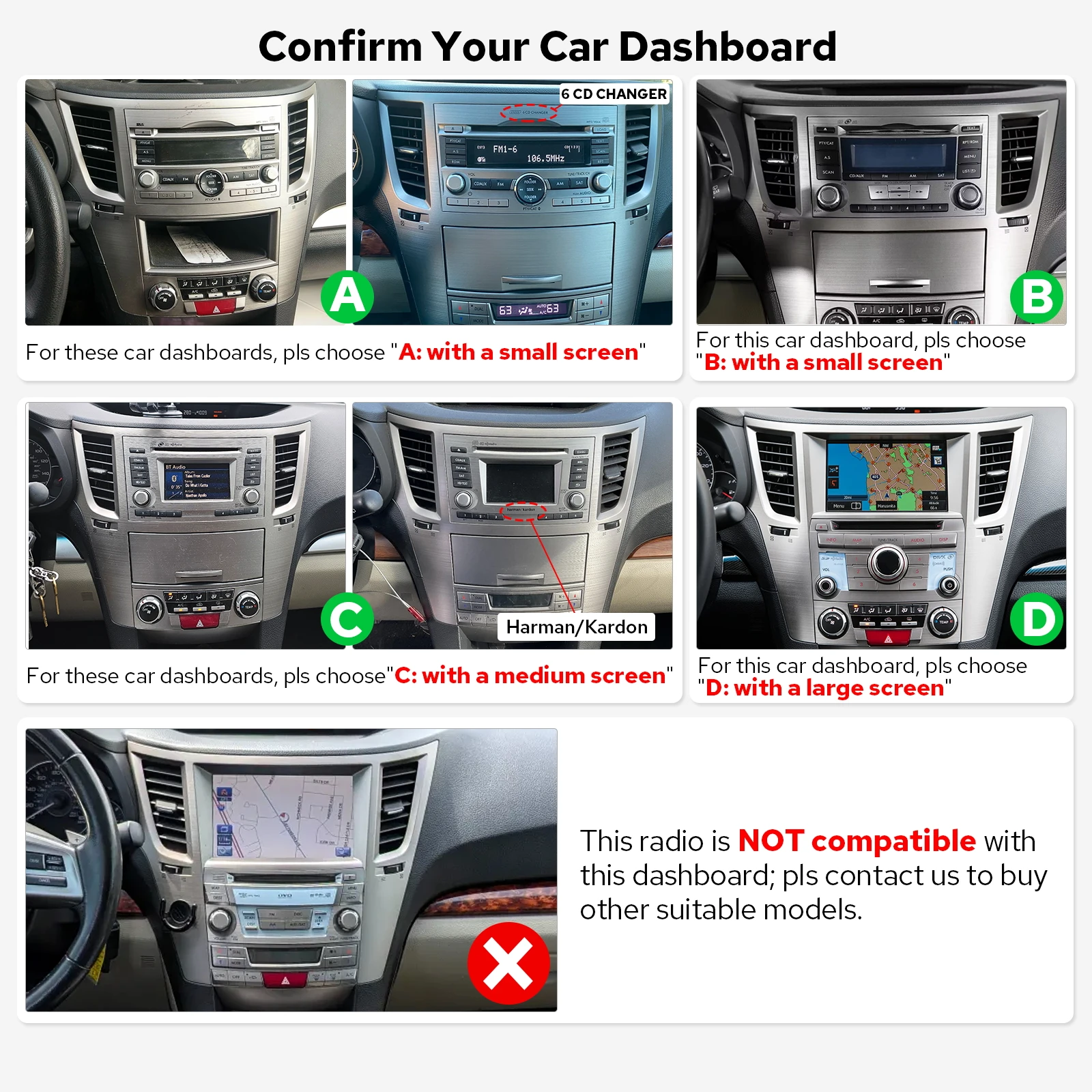 Фото Автомобильная мультимедийная система JOYING 9.5 дюймов для Subaru Legacy Outback 2009-2014 (левый руль), QLED 2000*1200, 12+256 ГБ, беспроводной CarPlay, USB Type-C №3