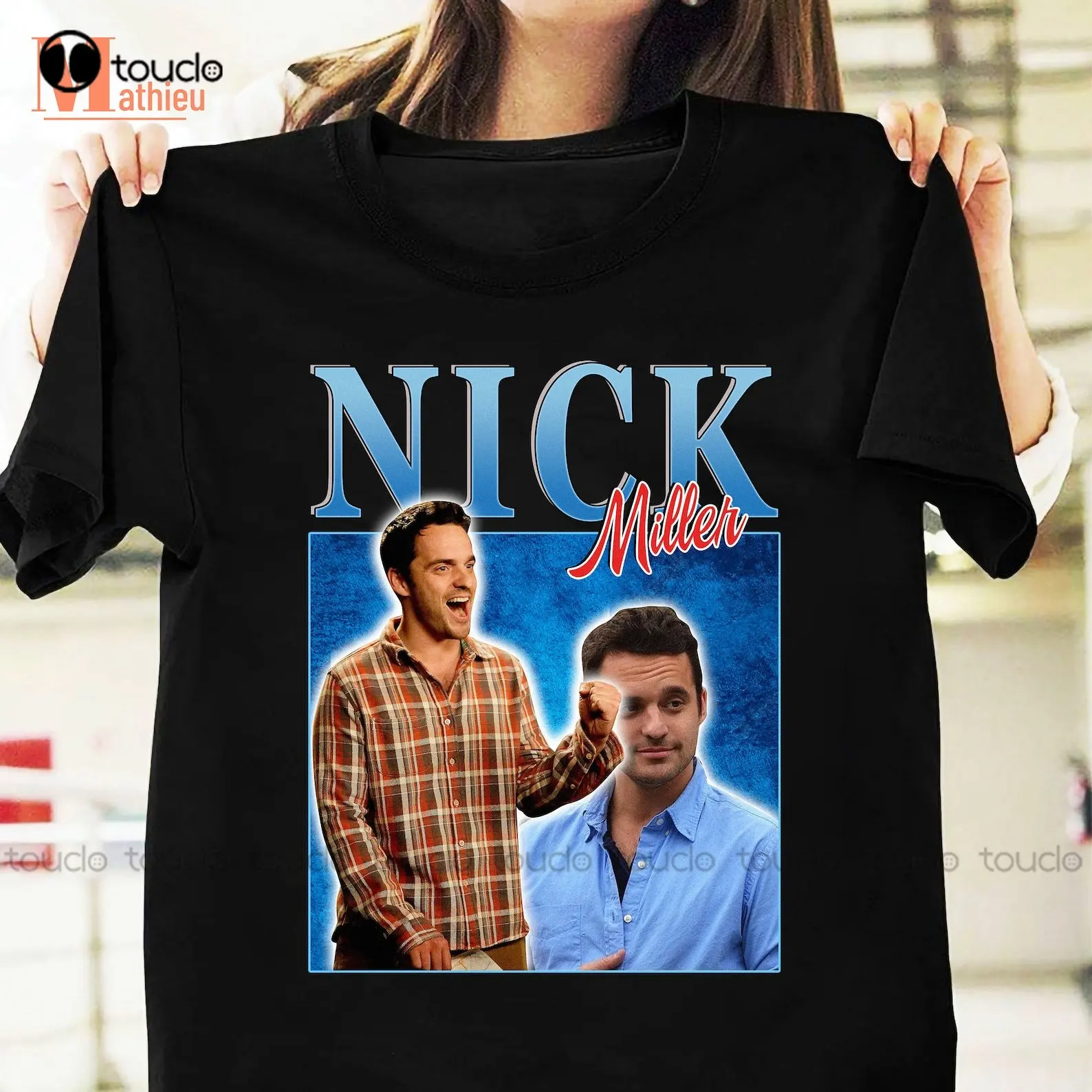 

Nick Miller T-Shirt Miller Shirt Tv Series Shirt New Girl Shirt Jake Johnson T Shirt Print Printer Xs-5Xl Christmas Gift Tshirt