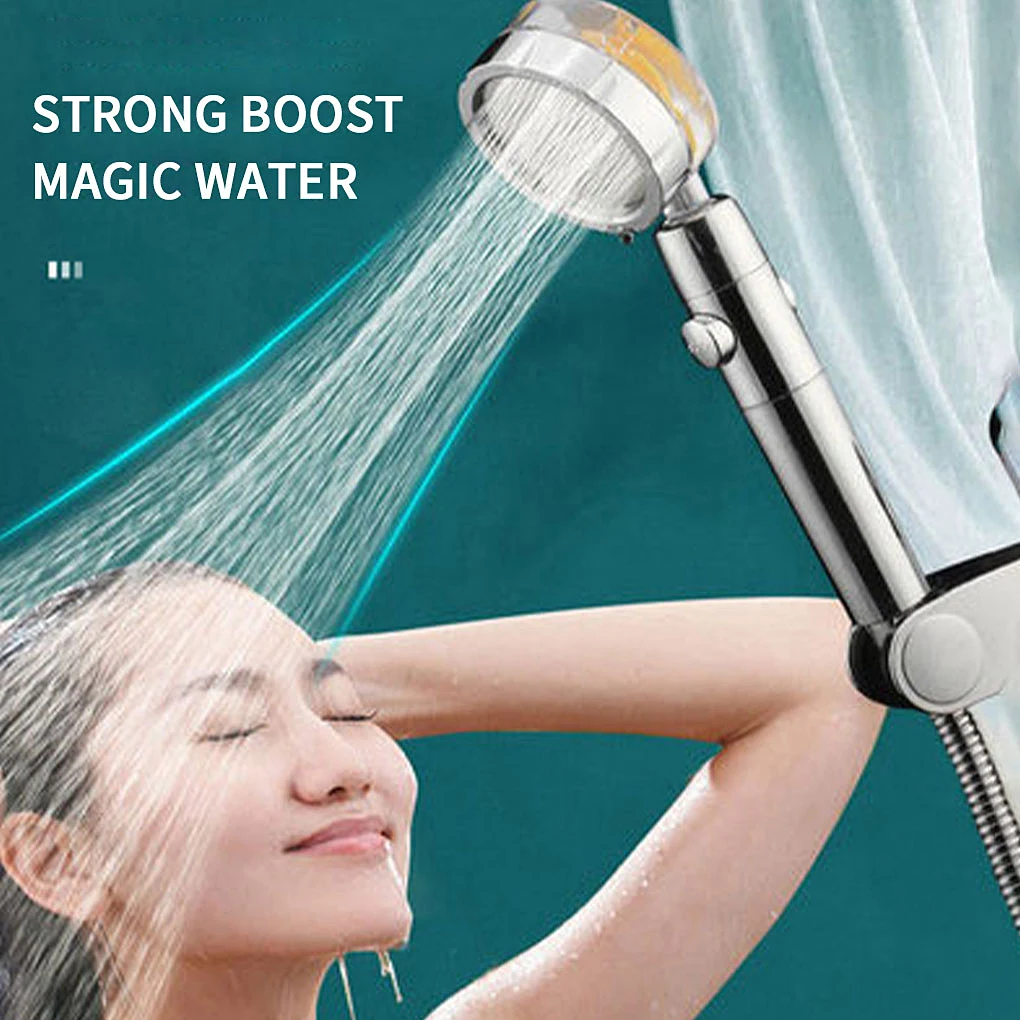 

360 Rotated High-Pressure Handheld Shower Head Bathroom Pressurized Massage Shower Head Home Dormitory Universal Shower Nozzle