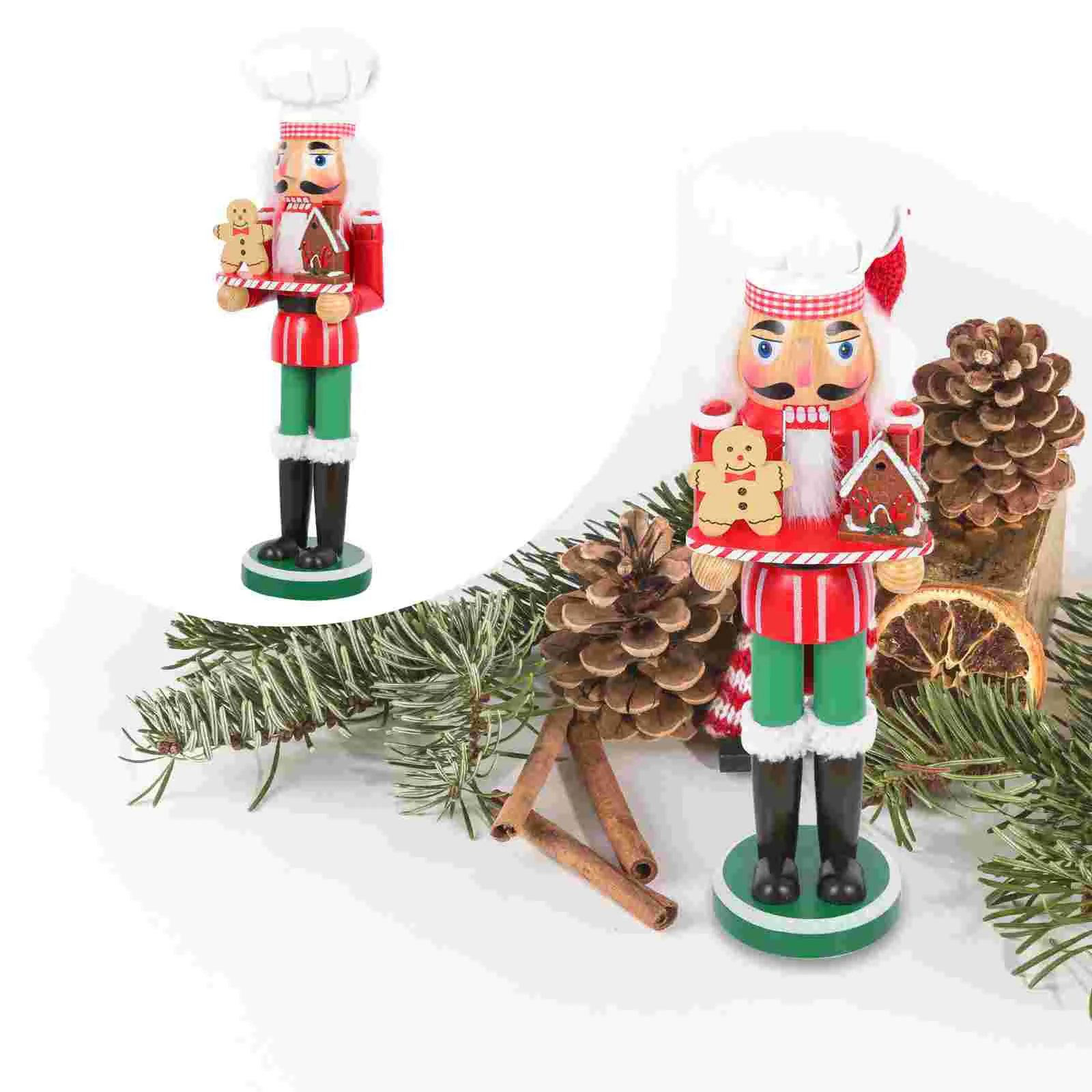 

Christmas Decorations Nutcracker Traditional Crafts Wood Figurine Xmas Party Favor Nutcrackers Decor Desktop Child