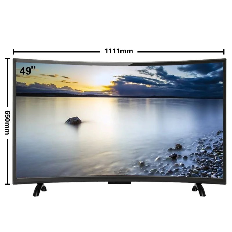 50/52/48/49/47/46 Inch Smart Wifi Tv 4k Uhd Factory Cheap Flat Screen Television Hd Lcd Led best Smart Curved TV images - 6