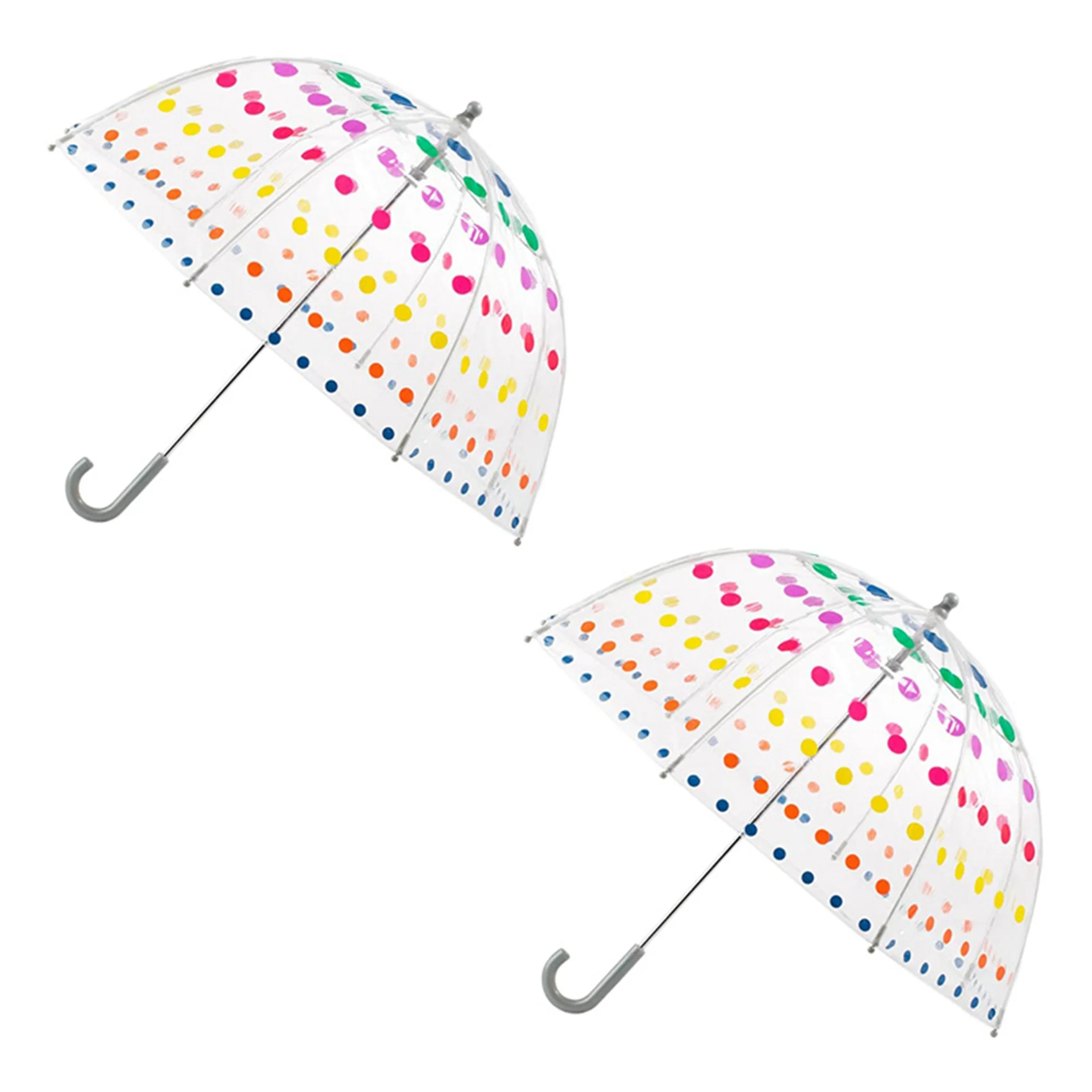 

2X Детский прозрачный зонт-пузырь для мужчин и женщин Детские Зонты прозрачный зонтик с длинной ручкой
